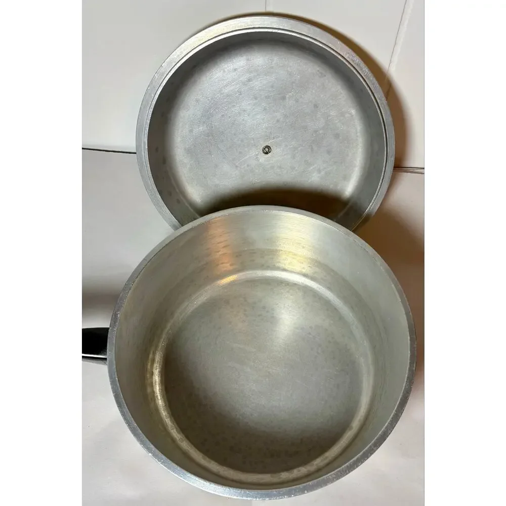 Vintage Aluminum Sears “Club” Harvest Gold 3 QT Pot w/ Lid